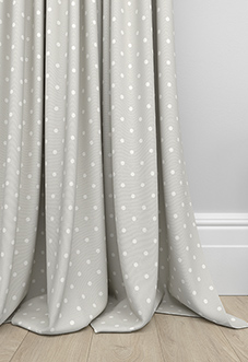 Full Stop, Silver - Made to Measure Curtains